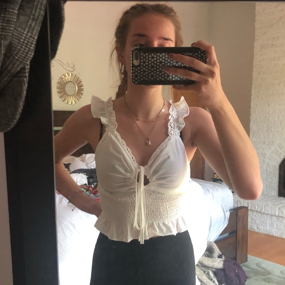 white tank top